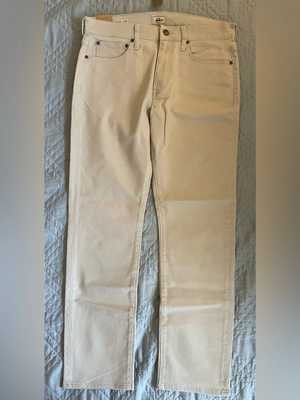 J. CREW 770M Straight-fit Bergen five-pocket pant in Canvas W 31 NWT $118 CH146